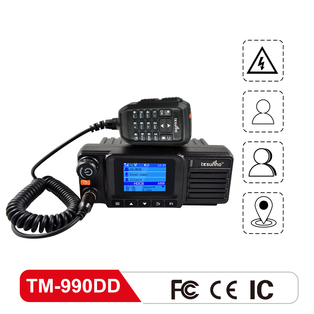 Dual Mode DMR PoC Mobile Radio TM-990DD